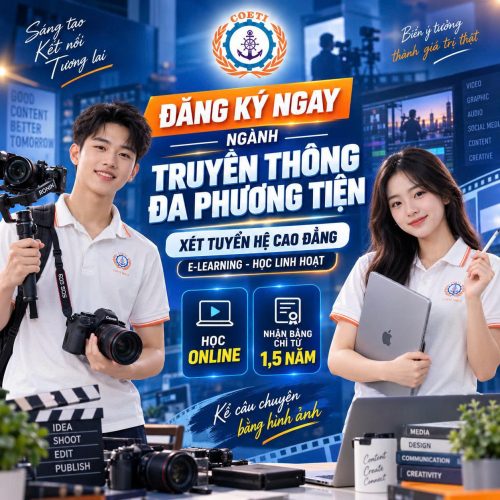 Cao đẳng Truyền thông Đa phương tiện Online từ 1,5 năm